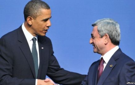 Նախագահ Սերժ Սարգսյանին շնորհավորական ուղերձ է հղել ԱՄՆ նախագահ Բարաք Օբաման