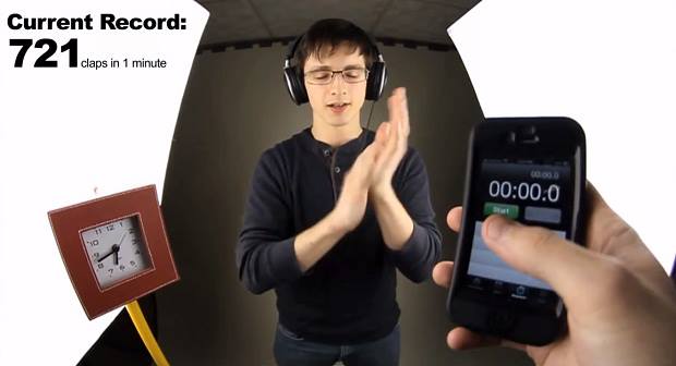 Աշխարհի ամենաարագ «ծափահարողը». Վայրկյանում 13 անգամ (Տեսանյութ)