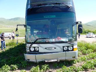Վթարի է ենթարկվել Երեւան-Մոսկվա ավտոբուսը