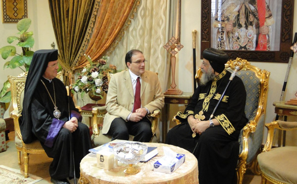 Եգիպտոսում ՀՀ դեսպանը հանդիպել է Ալեքսանդրիայի Պապ եւ Սուրբ Մարկոսի Աթոռի պատրիարք, Ղպտի Ուղղափառ Եկեղեցու առաջնորդ-ի հետ