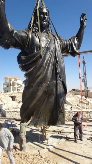 Комсомольская Правда. Հայաստանում ձուլած Քրիստոսի արձանը դրվել է Սիրիայում