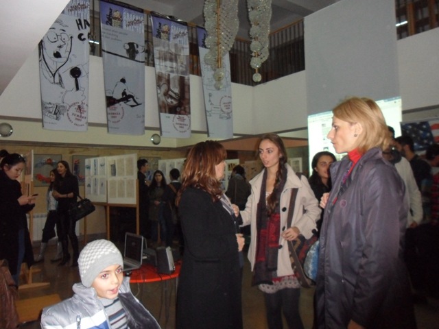 Ցուցադրվեցին հայ, վրացի և թուրք նկարիչների «Մեկ օրով նախագահ» թեմայով կոմիքսները (ֆոտոշարք)
