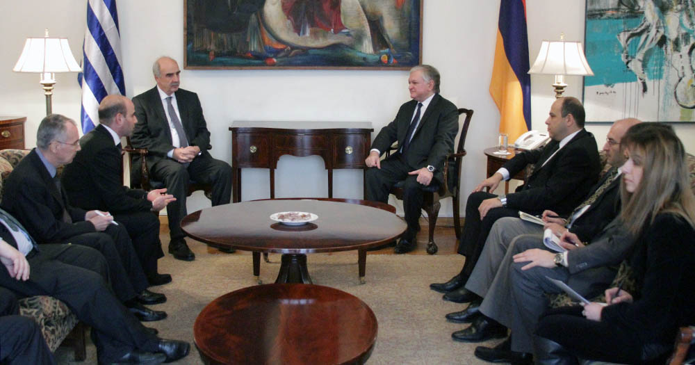 Հայաստանի արտգործնախարարը հանդիպեց Հունաստանի խորհրդարանի նախագահին