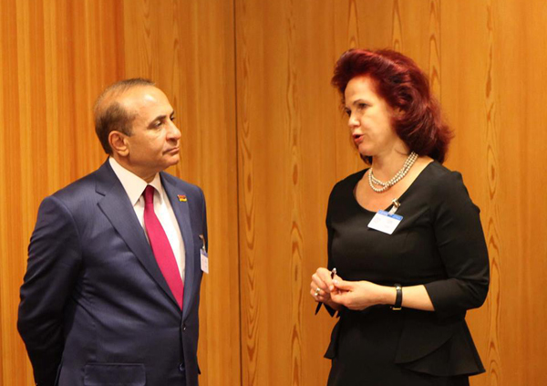ՀՀ ԱԺ նախագահը Ժնեւում հանդիպեց Լատվիայի Սաեյմայի նախագահի հետ