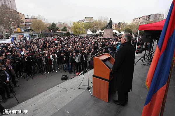 «Ժառանգության» հանրահավաքը Ազատության հրապարակում մեկնարկեց. (Տեսանյութ)