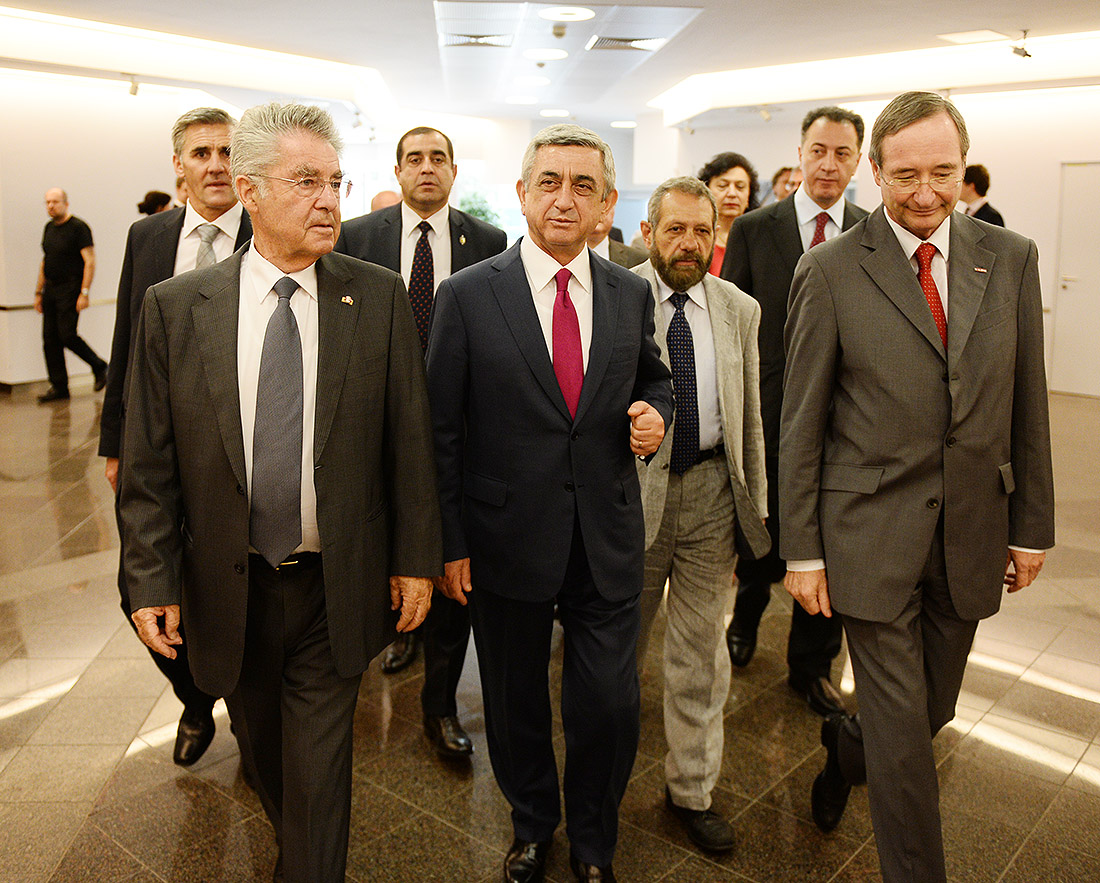 Հայաստանի և Ավստրիայի նախագահները մասնակցել են հայ-ավստրիական տնտեսական համաժողովի բացմանը