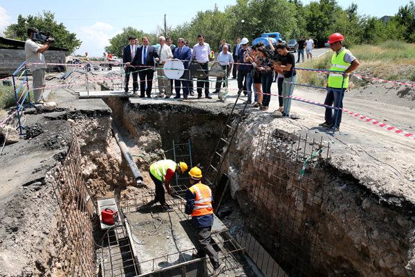 Քաղաքապետ Տարոն Մարգարյանը ծանոթացել է Երևանի ջրամատակարարման և ջրահեռացման համակարգերի բարելավման ծրագրի ընթացքին