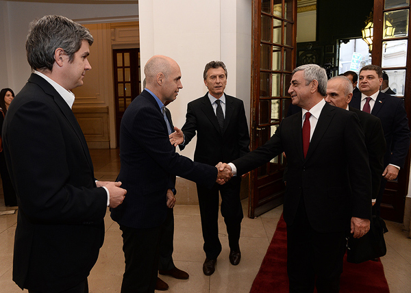 Սերժ Սարգսյանը հանդիպումներ է ունեցել Արգենտինայի պատգամավորների պալատի նախագահի և Բուենոս Այրեսի քաղաքային կառավարության նախագահի հետ