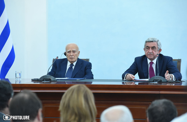 ՀՀ Նախագահի նստավայրում ավարտվել են հայ-հունական բարձր մակարդակի բանակցությունները