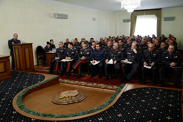 ՀՀ ոստիկանության կոլեգիայի նիստում քննարկվել են ոստիկանության 2014թ. 9 ամիսների օպերատիվ-ծառայողական գործունեության արդյունքները
