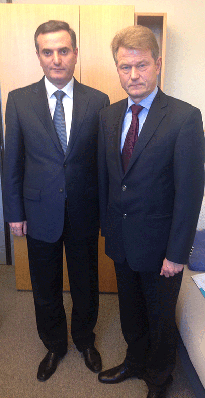 Արտակ Զաքարյանը հանդիպել է Եվրախորհրդարանի պատգամավոր Ռոլանդաս Պակսասի հետ