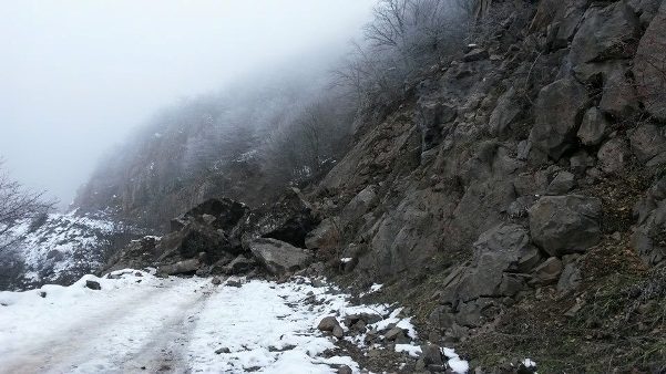 Մեկ շաբաթ առաջ քարաթափման հետեւանքով փակված Շիշկերտ գյուղի ճանապարհն արդեն բաց է