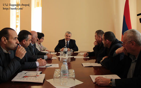 ԼՂՀ ԱԺ նախագահը հրավիրել է աշխատանքային խորհրդակցություն