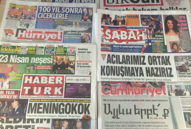Թուրքական մամուլը՝ Հայոց ցեղասպանության մասին. Anadolu