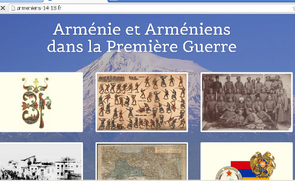 Հայկական եւ Ֆրանսիական արխիվը զետեղվել է armeniens-14-18.fr կայքում