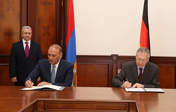 Հայաստանի և Գերմանիայի միջև համաձայնագիր է ստորագրվել