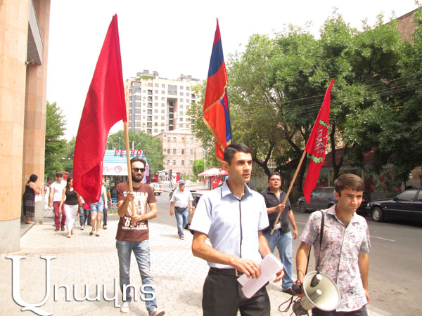 Բողոքի ակցիա` ԵԱՀԿ երևանյան գրասենյակի առաջ (Տեսանյութ) 