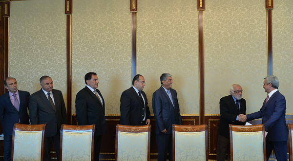 Նախագահ Սերժ Սարգսյանը հանդիպում է ունեցել Ռամկավար ազատական կուսակցության ներկայացուցիչների հետ