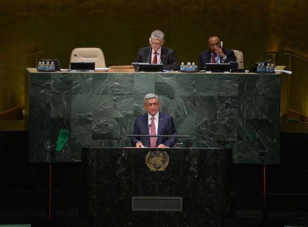 Նախագահը ելույթ է ունեցել ՄԱԿ-ի Գլխավոր վեհաժողովի նստաշրջանում
