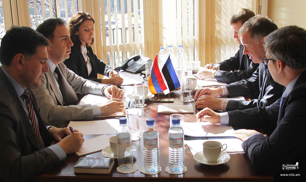 Քաղաքական խորհրդակցություններ Հայաստանի և Էստոնիայի արտաքին գործերի նախարարությունների միջև