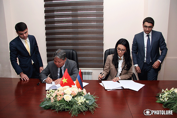 Հայաստանի և Վիետնամի արդարադատության նախարարությունների միջև ստորագրվել է փոխըմբռնման հուշագիր