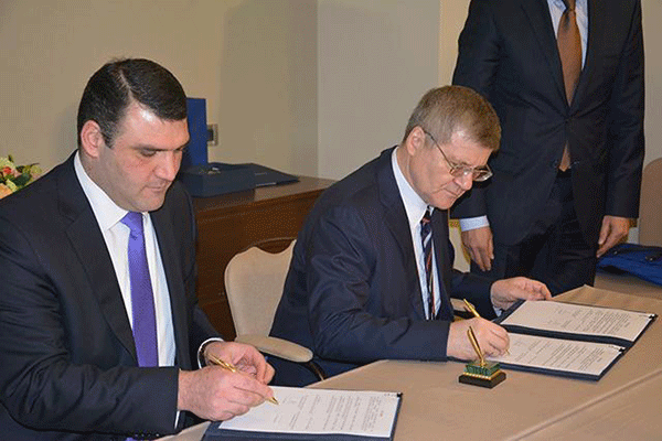 ՀՀ գլխավոր դատախազն ու Յու. Չայկան ստորագրել են  2015-2017թթ. միջգերատեսչական համագործակցության ծրագիր