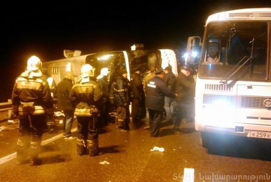 Մոսկվայից Երևան եկող ավտոբուսը վթարի է ենթարկվել. կա 7 զոհ