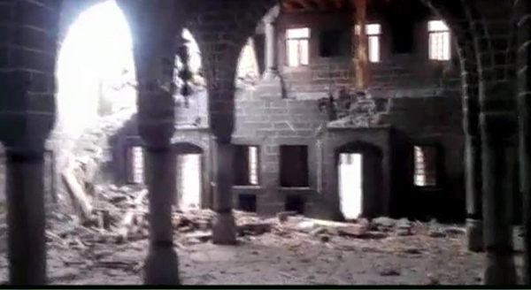 Դիարբեքիրի հայկական կաթոլիկ եկեղեցին տուժել է թուրք-քրդական բախումներից (լուսանկարներ)