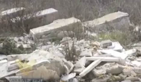 Սուրիոյ Ղնէյմիյէ գիւղի հայոց գերեզմանատունը պղծուած Է (տեսանիւթ)