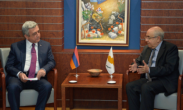 Սերժ Սարգսյանը հանդիպել է Կիպրոսի ներկայացուցիչների պալատի նախագահի հետ