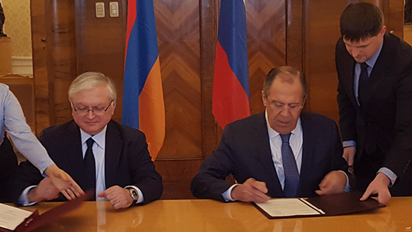 Էդվարդ Նալբանդյանն ու Սերգեյ Լավրովը ստորագրել են ՀՀ-ի և ՌԴ-ի ԱԳՆ-ների միջև 2016-2017թթ. խորհրդատվությունների ծրագիրը