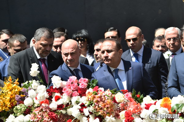 Today thousands of people pay a visit to the Armenian Genocide memorial complex in a memory of 1.5 million innocent victims