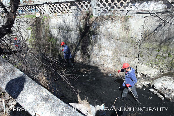 Ավարտվել են գետերի ու ջրանցքների հուների մաքրման աշխատանքները