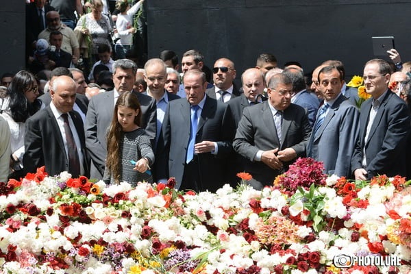 Today thousands of people pay a visit to the Armenian Genocide memorial complex in a memory of 1.5 million innocent victims