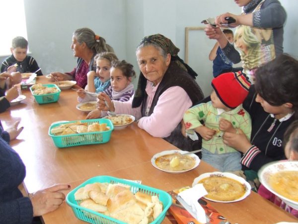 Martakert Evacuess having their lunch at Camp Bedrosian in Shushi 5