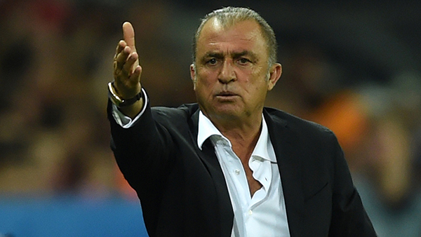 Turkey's coach Fatih Terim reacts during the Euro 2016 group D football match between Spain and Turkey at the Allianz Riviera stadium in Nice on June 17, 2016. / AFP / BULENT KILIC (Photo credit should read BULENT KILIC/AFP/Getty Images)