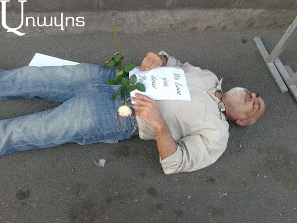 Գասպարին պառկել է Ամիրյան փողոցում