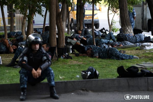 This is the third day of armed occupation of the police station of Erebuni district of Yerevan and keeping the policemen as a hostage