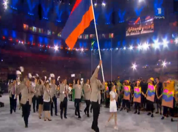 Հայաստանի օլիմպիական պատվիրակությունը մասնակցեց օլիմպիական խաղերի բացման Ազգերի շքերթին