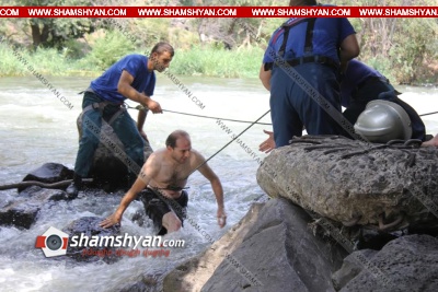 Փրկարարները Հրազդան գետից մեծ դժվարությամբ դուրս են բերել անօգնական քաղաքացուն. shamshyan.com
