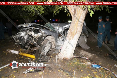 Ժամկետային զինծառայողը Opel-ով բախվել է էլեկտրասյանն ու հաստաբուն ծառին. նա տեղում մահացել է, կա 3 վիրավոր. Shamshyan.com