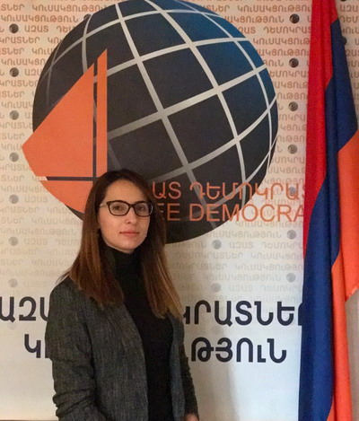Ազատ դեմոկրատներ կուսակցության փոխնախագահ է ընտրվել Անժելա Խաչատրյանը