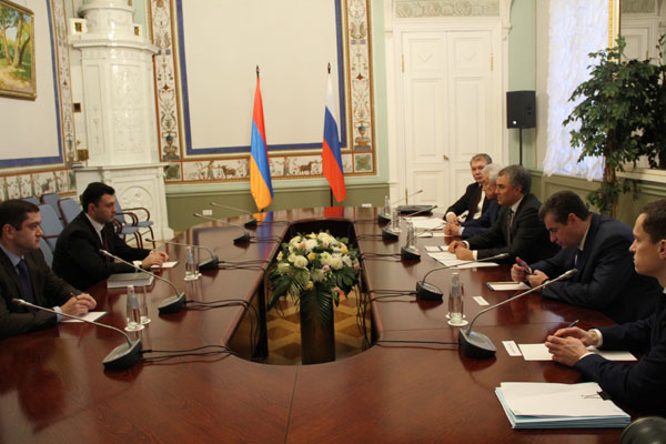 Էդուարդ Շարմազանովը հանդիպել է ՌԴ Դաշնային ժողովի Պետական Դումայի նախագահ Վյաչեսլավ Վոլոդինին