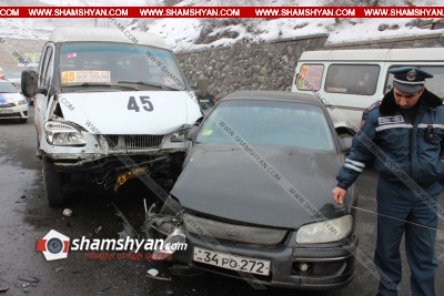 Երևանում վթարի է ենթարկվել 45 համարի երթուղայինը. կա 3 վիրավոր. shamshyan.com