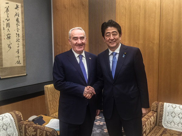 Ճապոնիայի վարչապետ Շինձո Աբեն պատրաստ է զարգացնել հայ-ճապոնական հարաբերությունները