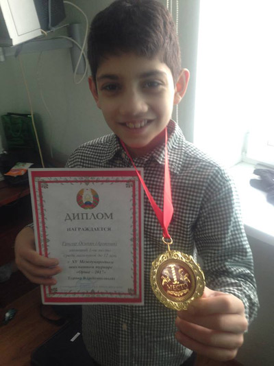 10-ամյա Գրիգոր Օսիպյանը` շախմատի միջազգային մրցաշարի 1-ին մրցանակակիր