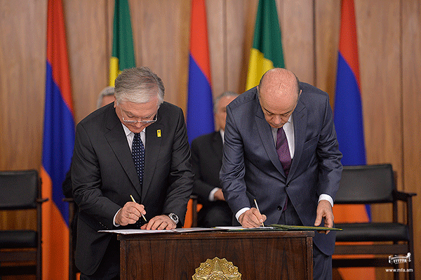 Հայաստանն ու Բրազիլիան կարևորում են երկկողմ հարաբերությունների հետագա զարգացումը