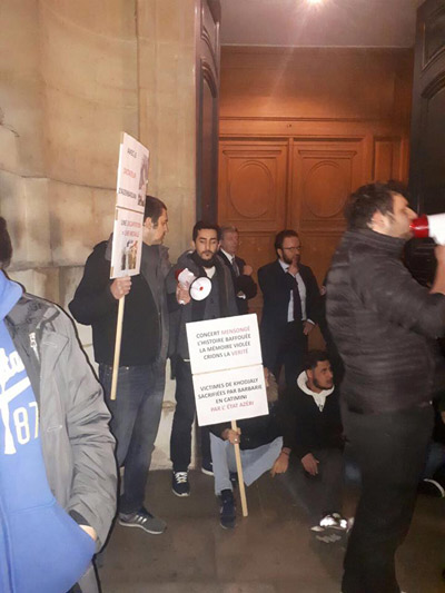 ՍԴՀԿ երիտասարդները Փարիզում ցույց էին կազմակերպել՝ ընդդեմ ադրբեջանական հակահայ քարոզչության