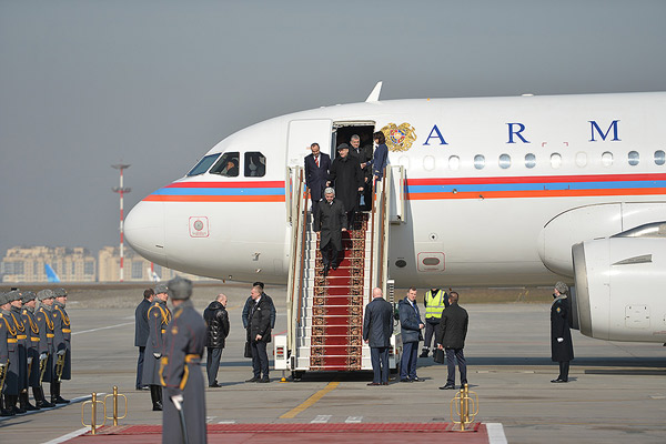 Նախագահ Սերժ Սարգսյանը պաշտոնական այցով ժամանել է Ռուսաստանի Դաշնություն