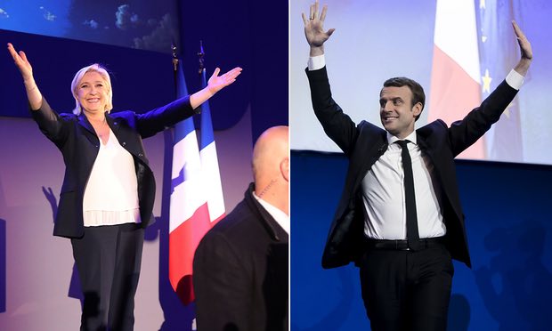 Ֆրանսիայում ընտրությունների երկրորդ փուլ են անցել Մարին Լե Պենը և Մակրոնը